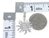 Sterling Silver And Multicolor Southwest Sun Pendant YX67971